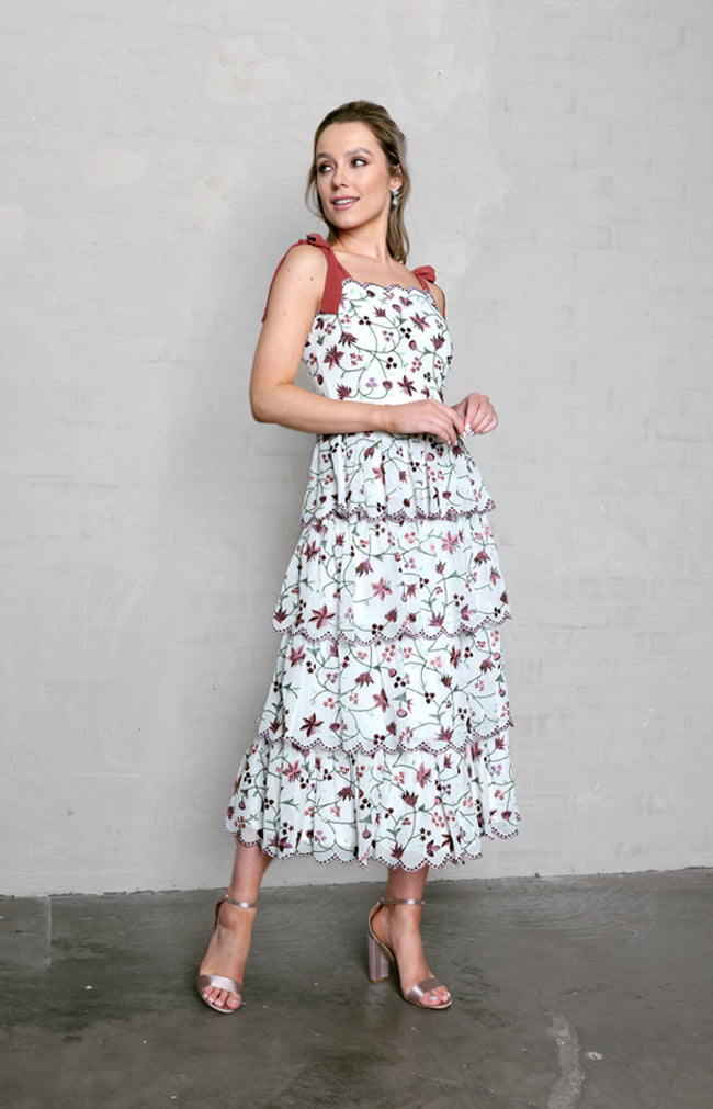 Lola Dress - Ivory Multi