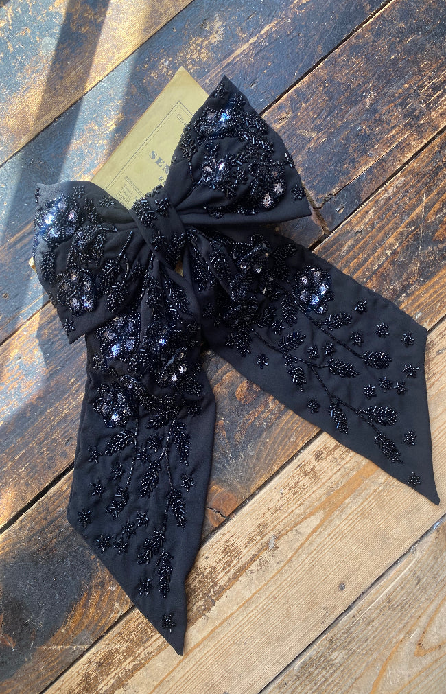Karina Gown Bow - Black