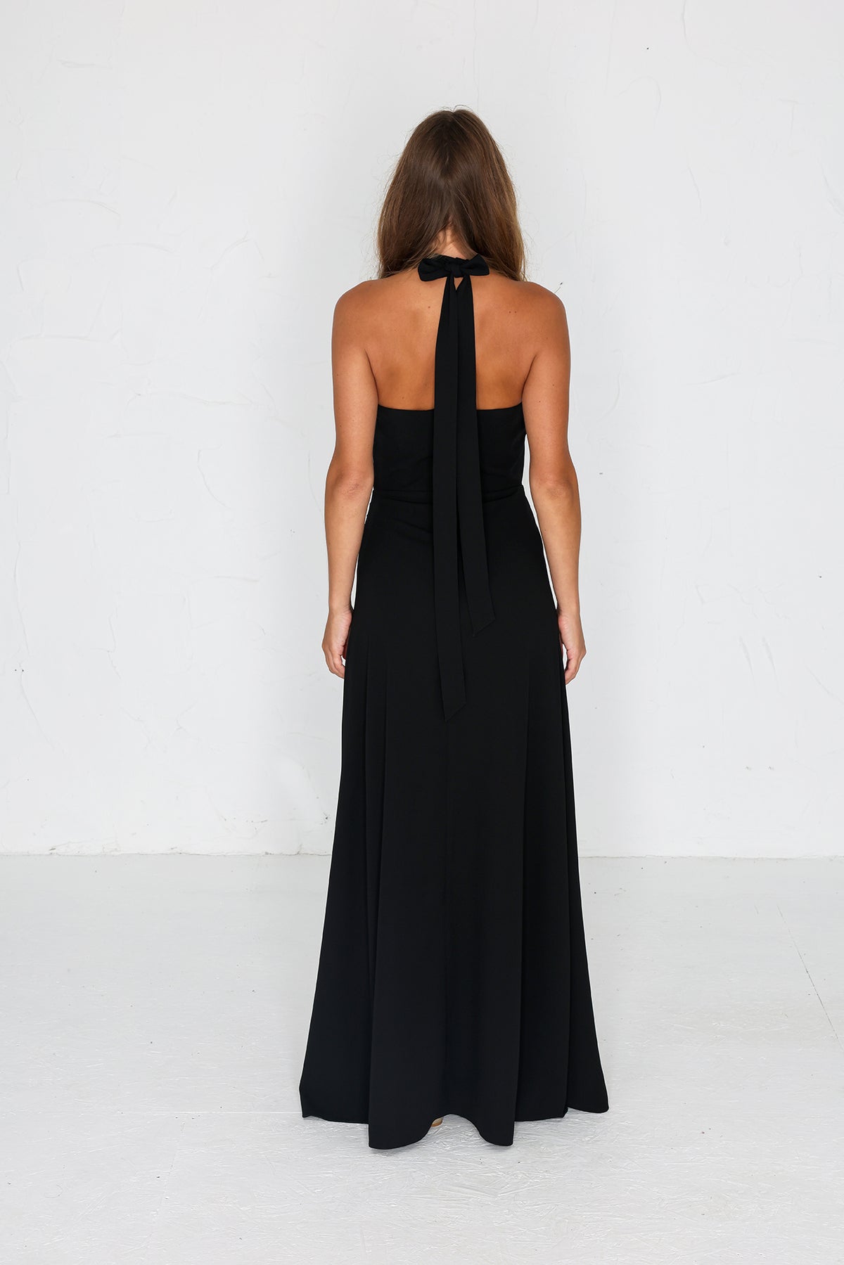 Millie Crepe Gown - Black AS