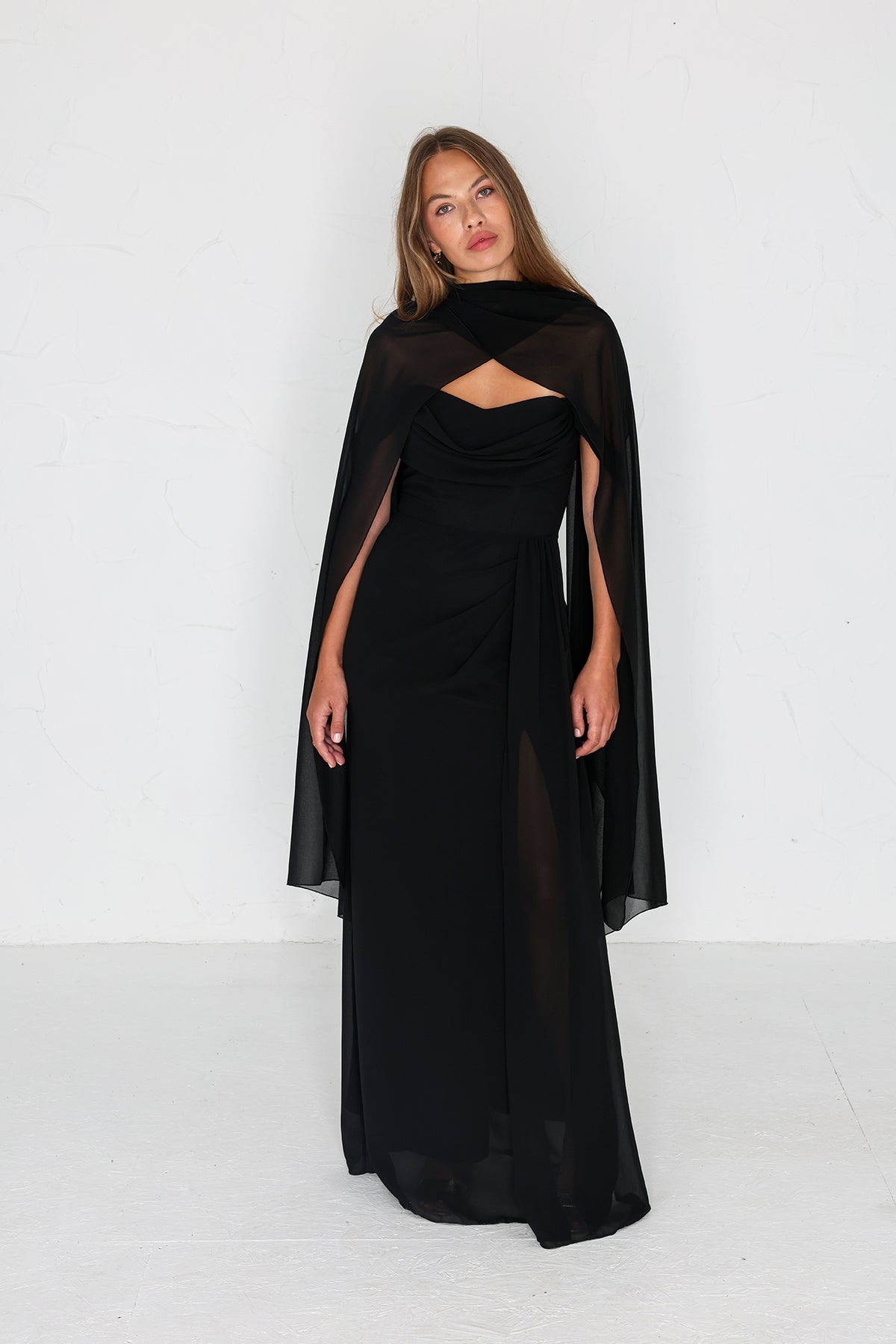 Chiffon Shawl - Black