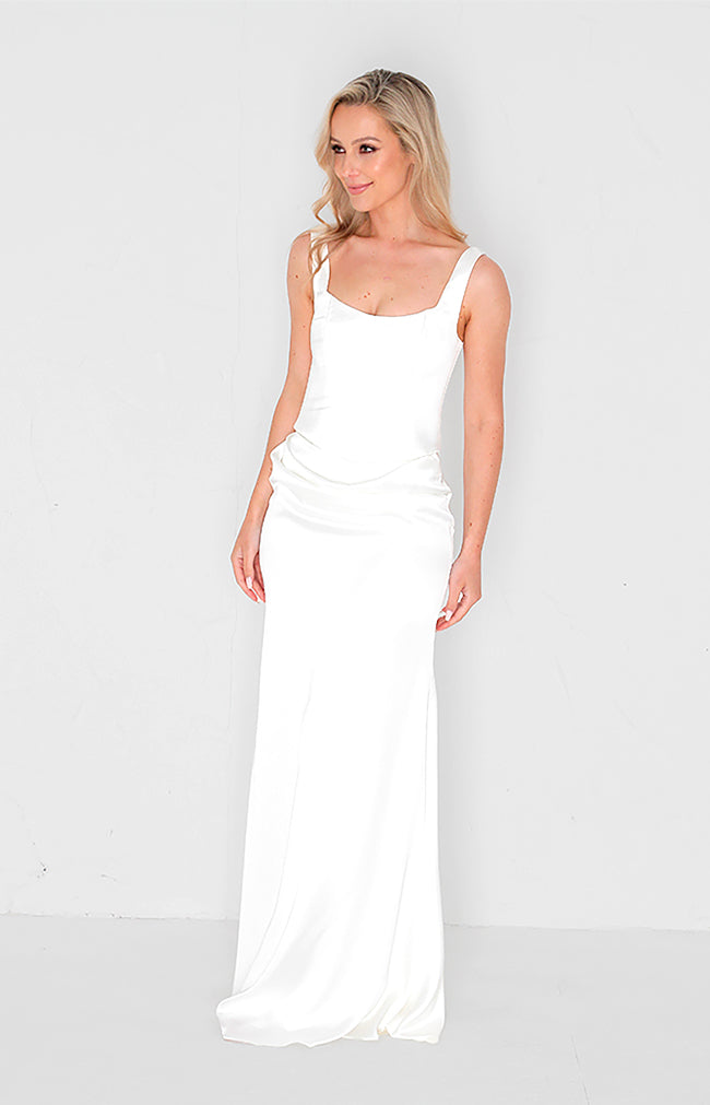 Harlow Corset Top - Ivory
