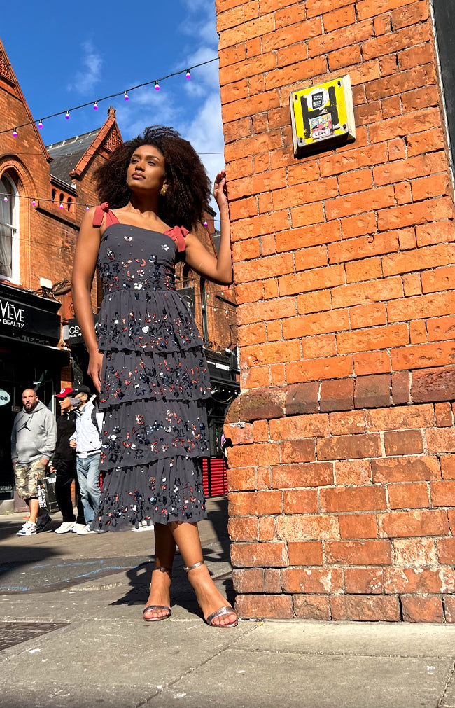 Thea Dress - Charcoal