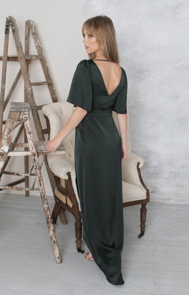 back view of dress showing full length