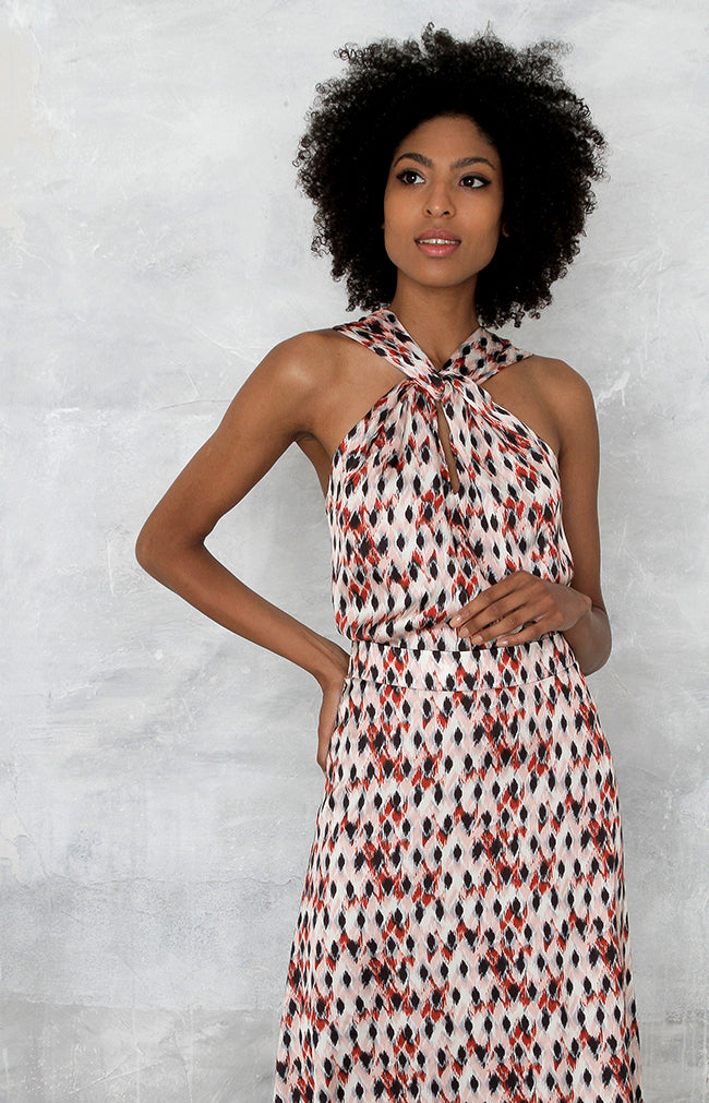 Juniper Printed Skirt - Rust
