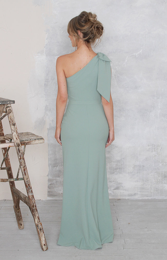 Fleur Crepe Gown - Sage 0822