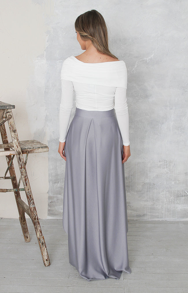 Tessa Skirt - Dusty Blue