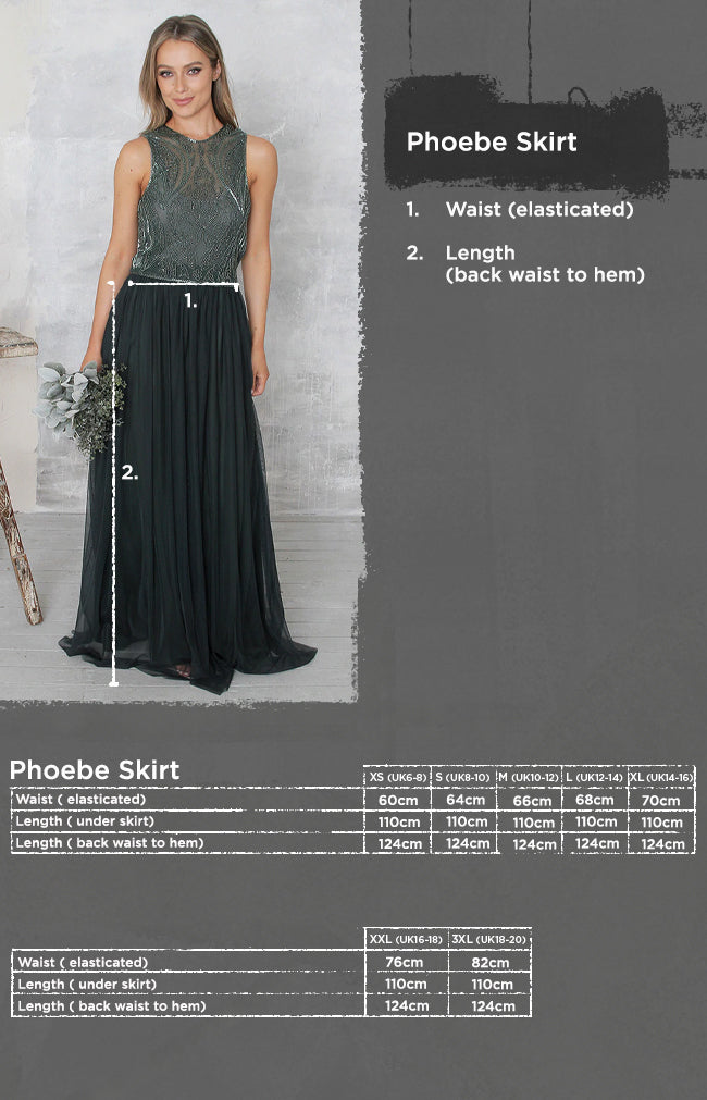 Phoebe Tulle Skirt - Forest Green