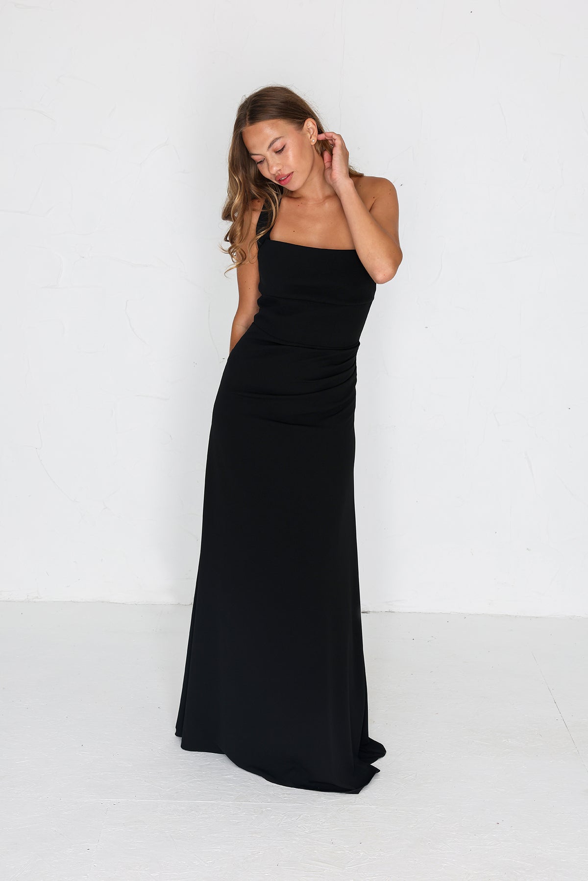 Millie Crepe Gown - Black AS