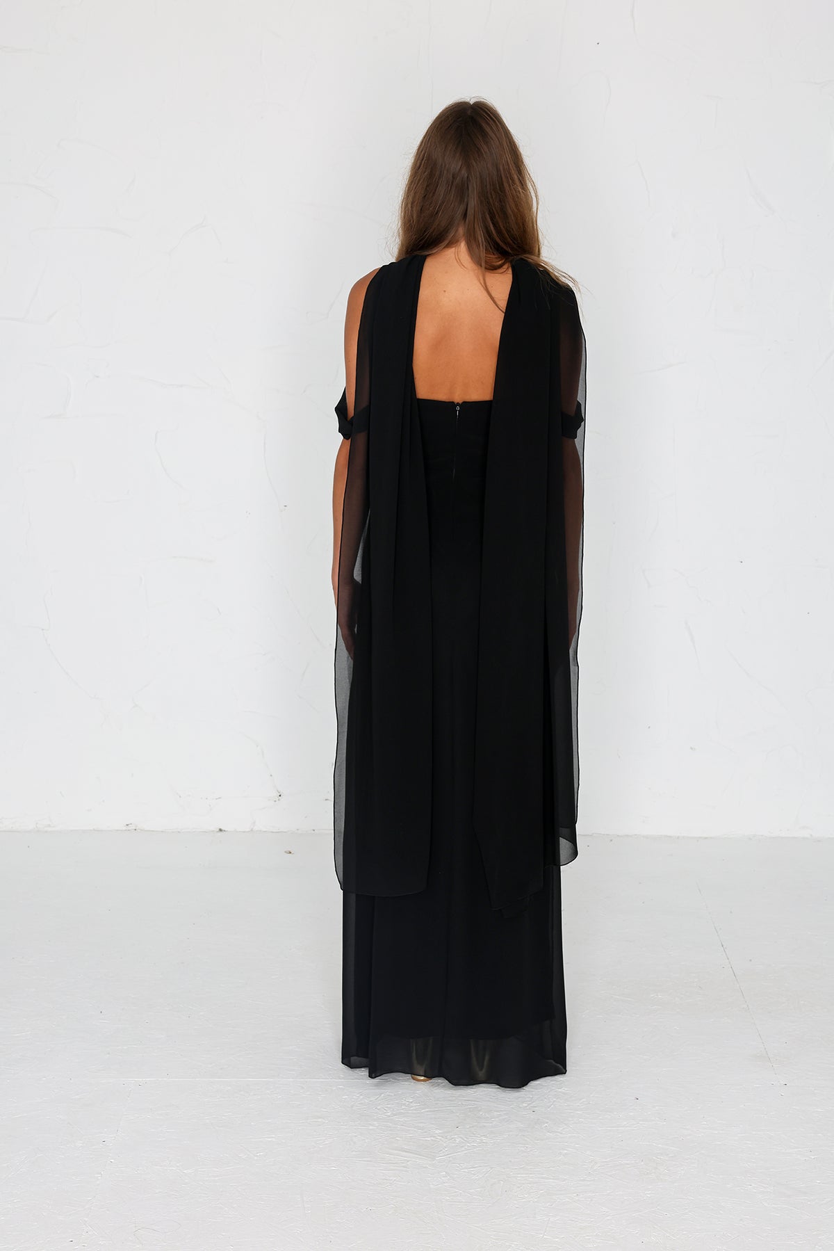 Chiffon Shawl - Black