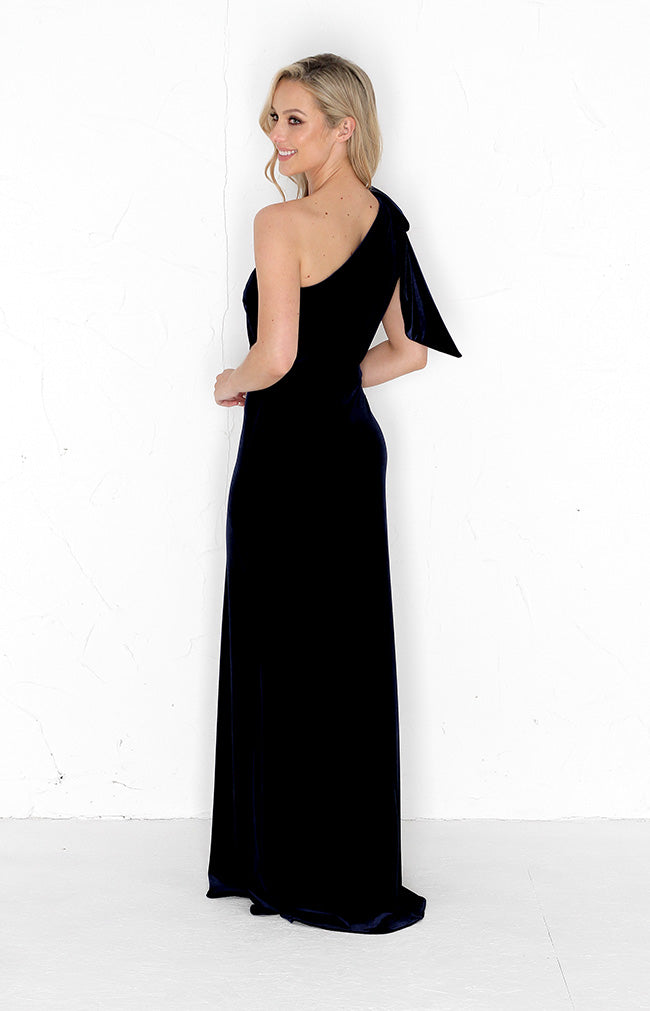 Fleur Velvet Gown - Midnight