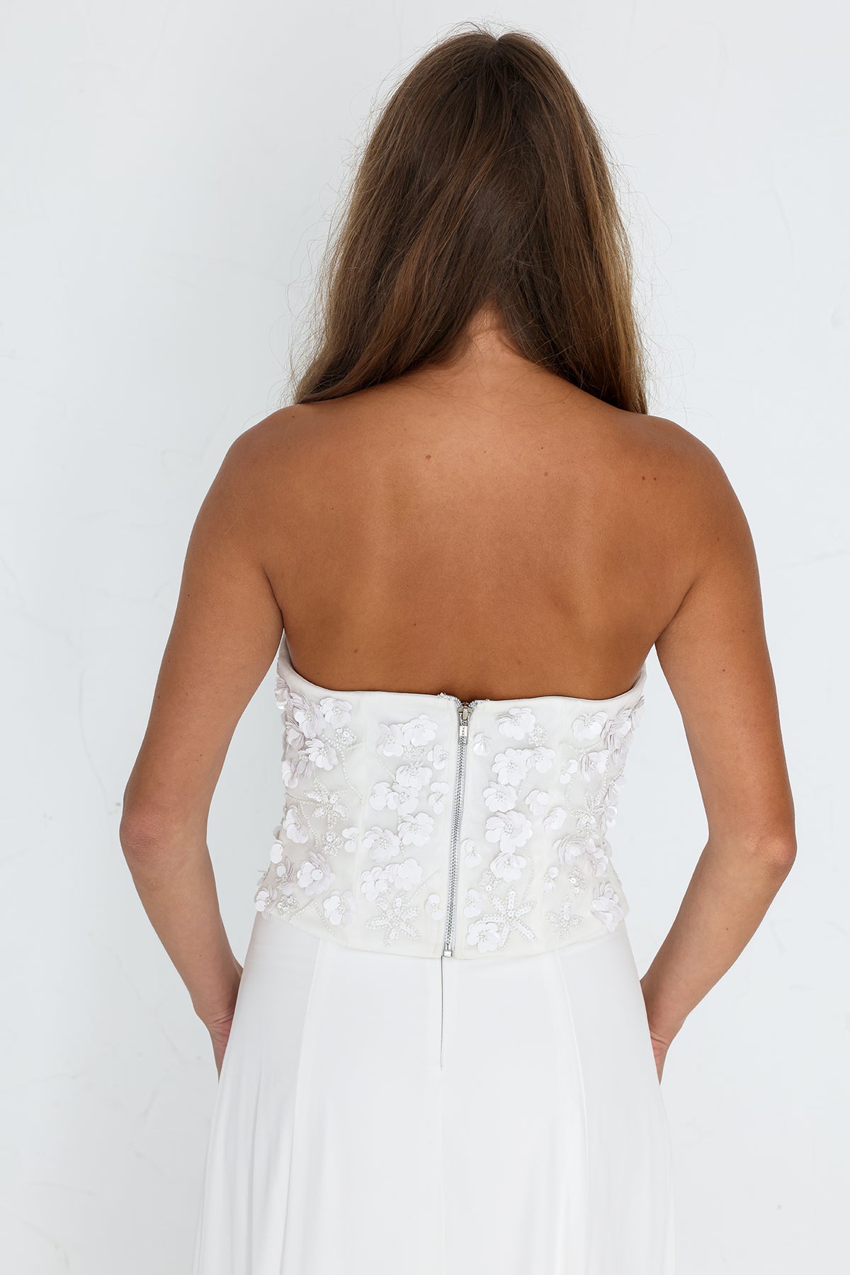 Ruben Hand Emebellished Corset - Ivory