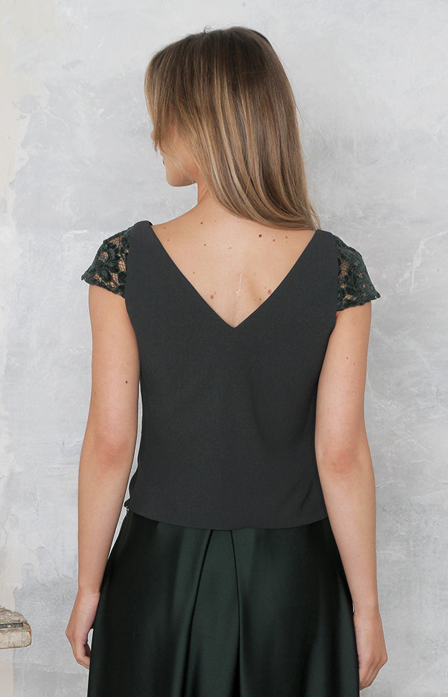 Arabella Top - Forest Green